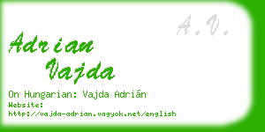 adrian vajda business card